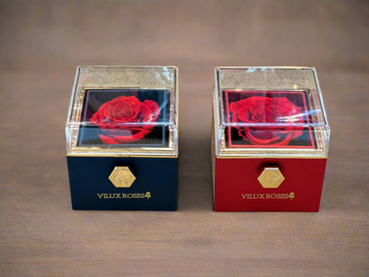 Mystic Navy Rotating Rose Gift Box