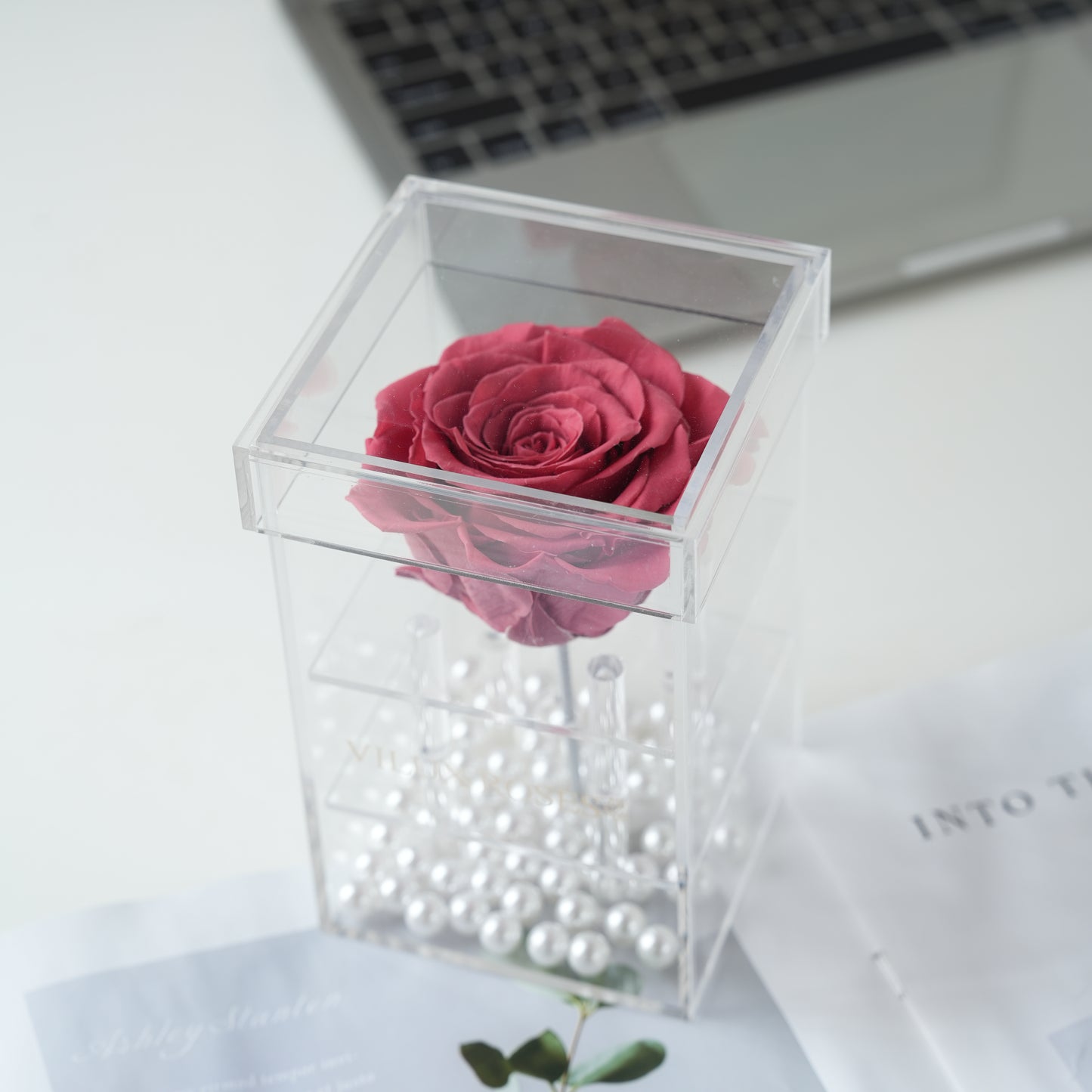 La Mini Single Rose | Antique Red