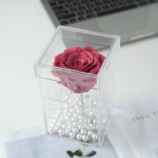 La Mini Single Rose | Antique Red