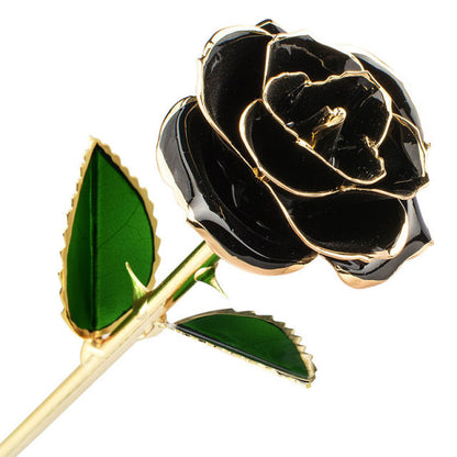 24K Eternal Golden Rose | Black Diamond