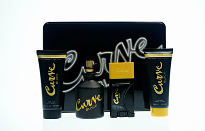 CURVE BLACK Men's 4PC GIFT SET