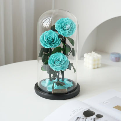 Serafina Rose Dome Trio | Tiffany Blue