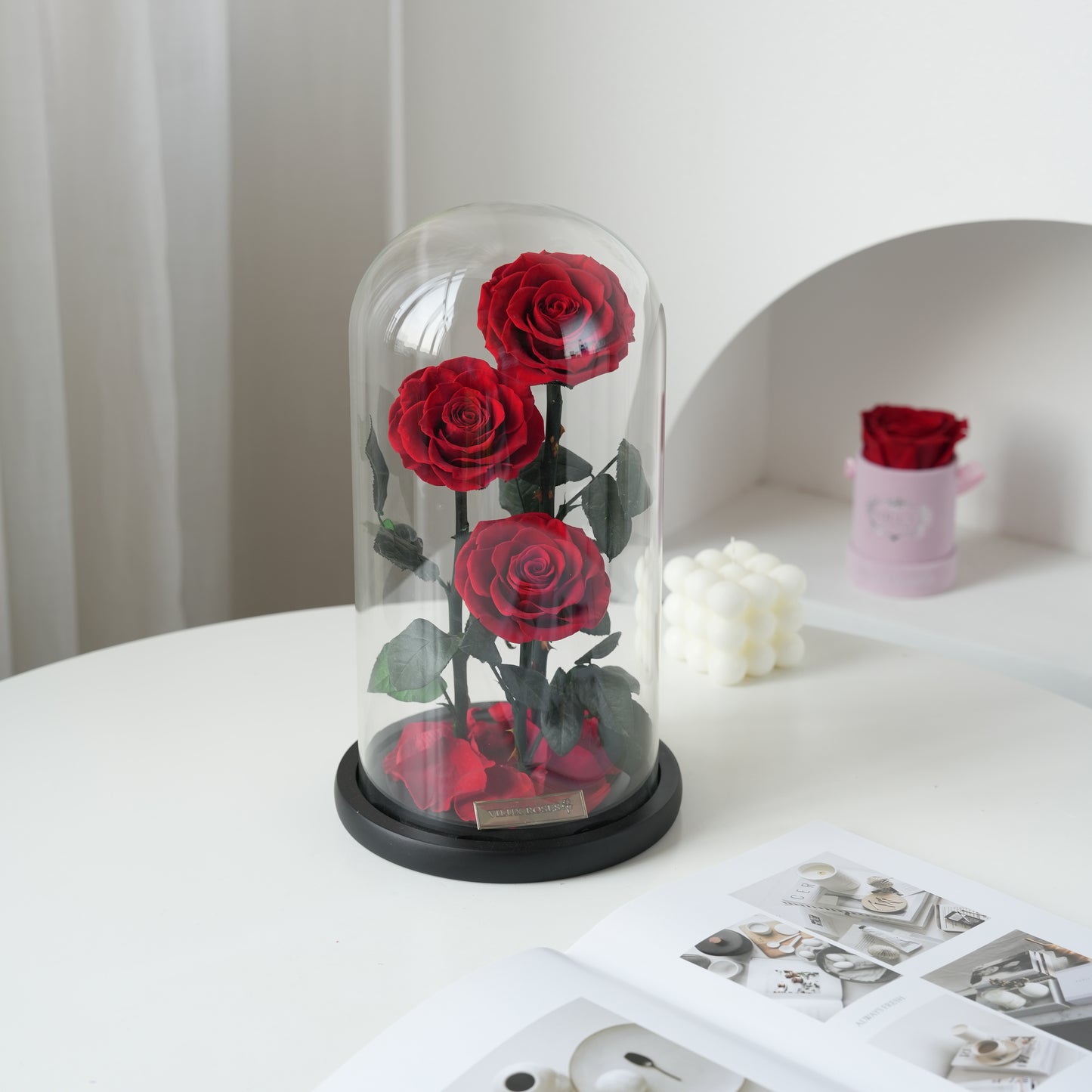 Serafina Rose Dome Trio | Red