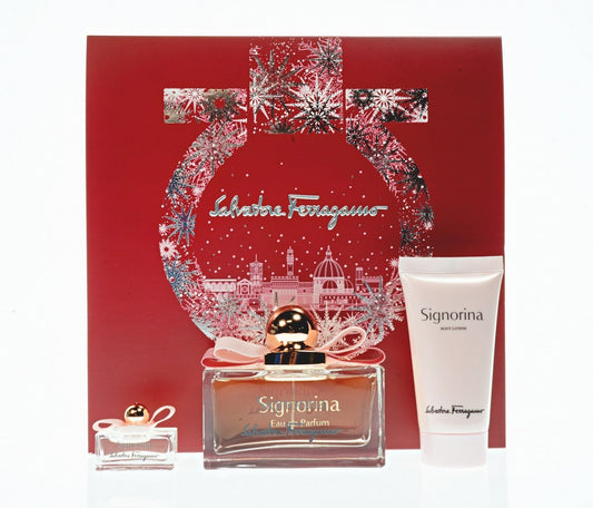 SALVATORE FERRAGAMO SIGNORINA Women's 3PC GIFT SET