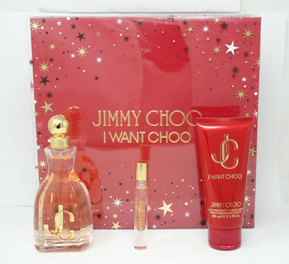 JIMMY CHOO I WANT CHOO Women's 3PC GIFT SET